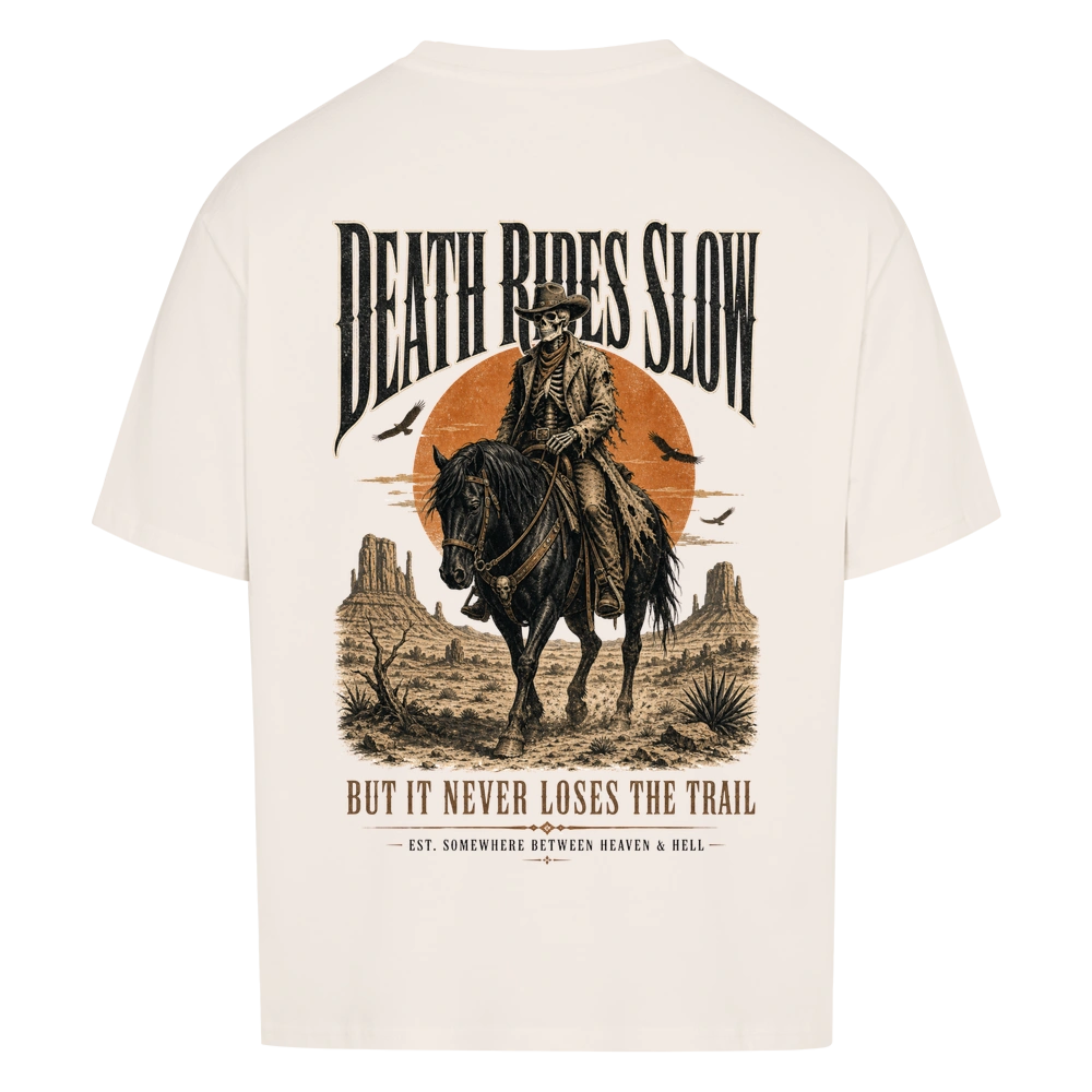 DEATH RIDES SLOW –  Oversized Shirt  FÐR