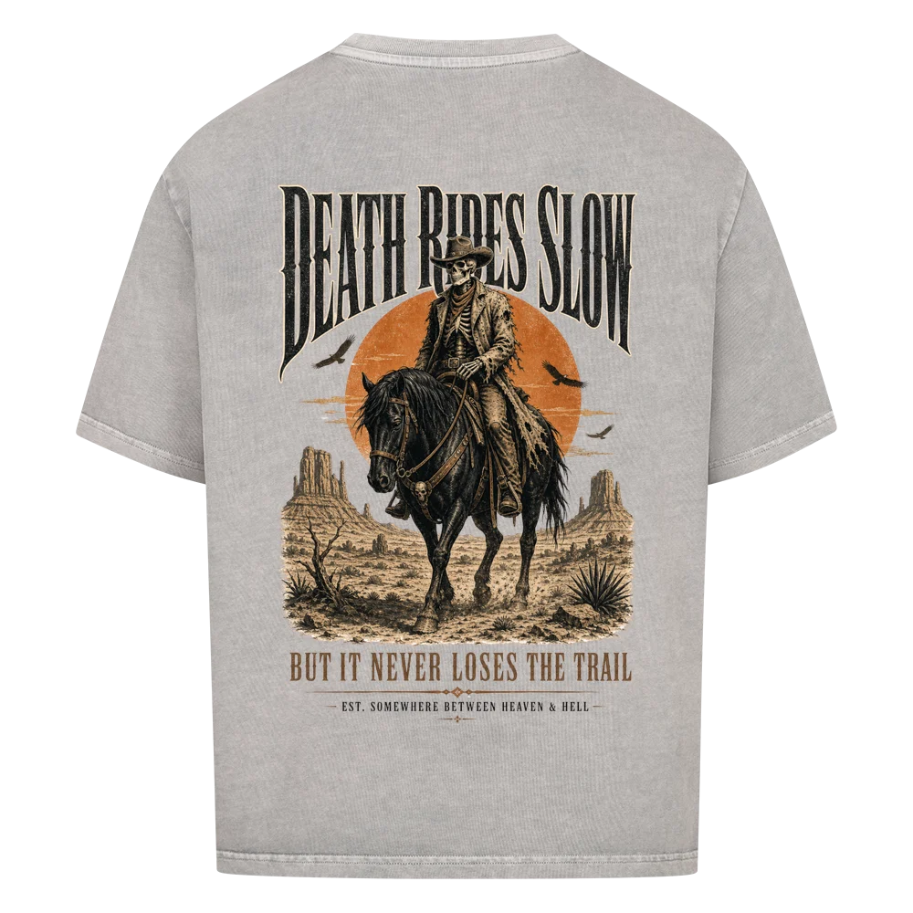 DEATH RIDES SLOW –  Oversized Shirt  FÐR