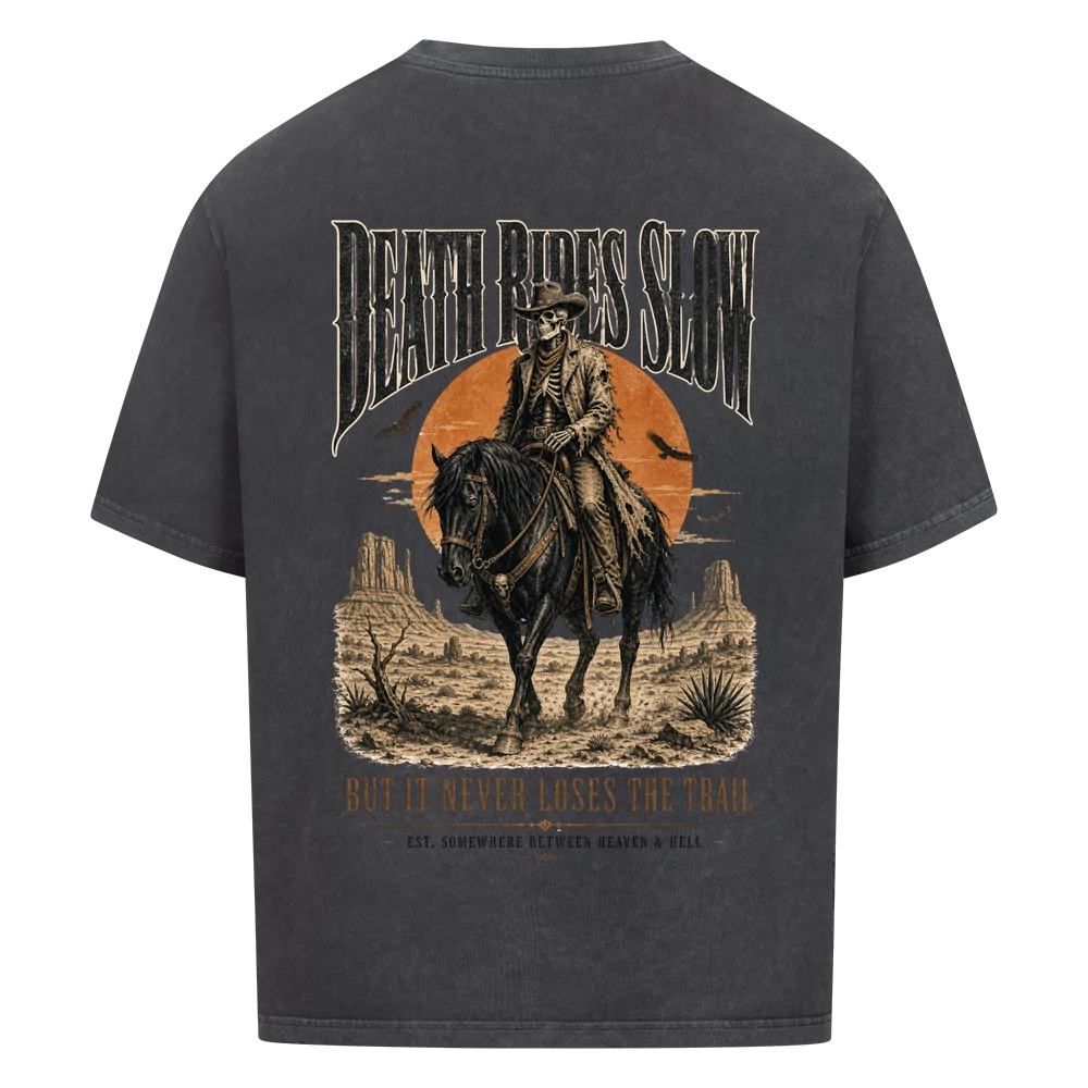DEATH RIDES SLOW –  Oversized Shirt  FÐR
