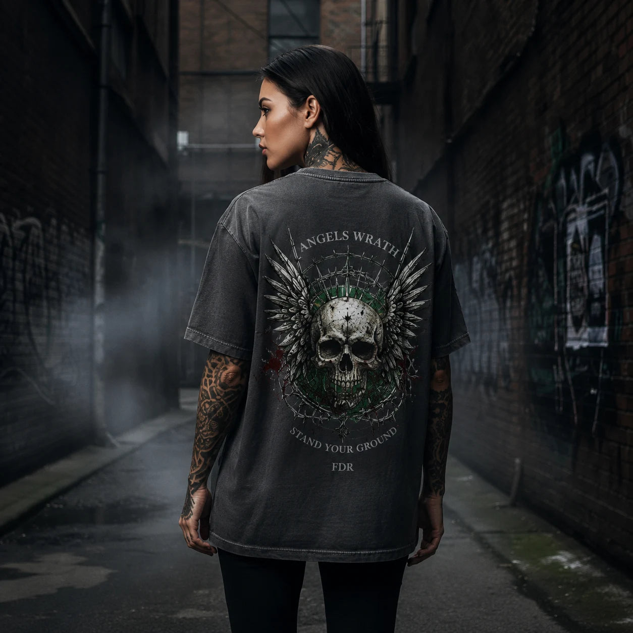 FÐR Angels Wrath: Ascension – Premium 240 GSM Heavyweight Oversized Shirt