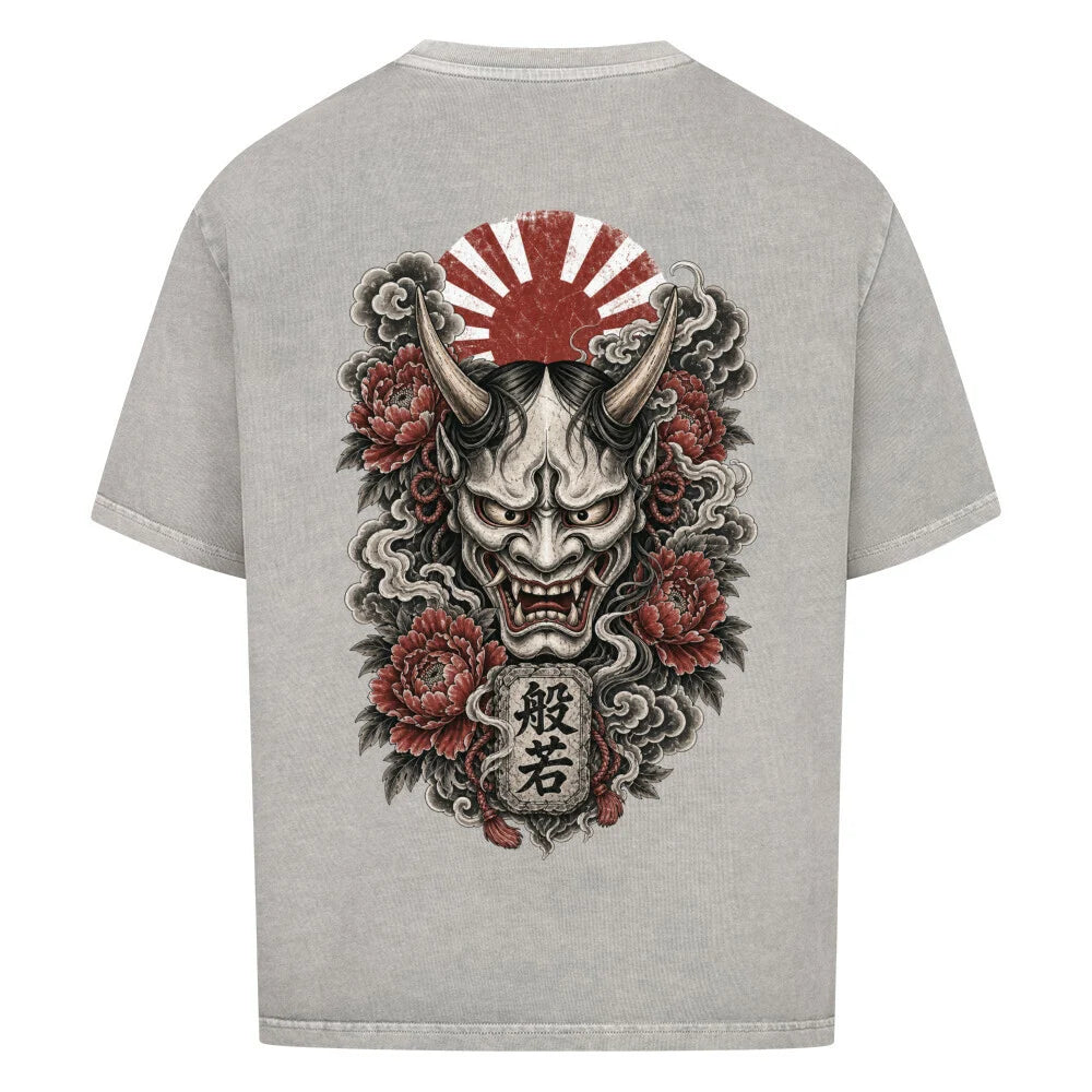 Hannya Maske – VACANCY Oversized Shirt 240gsm | Fridur Tokio Underground