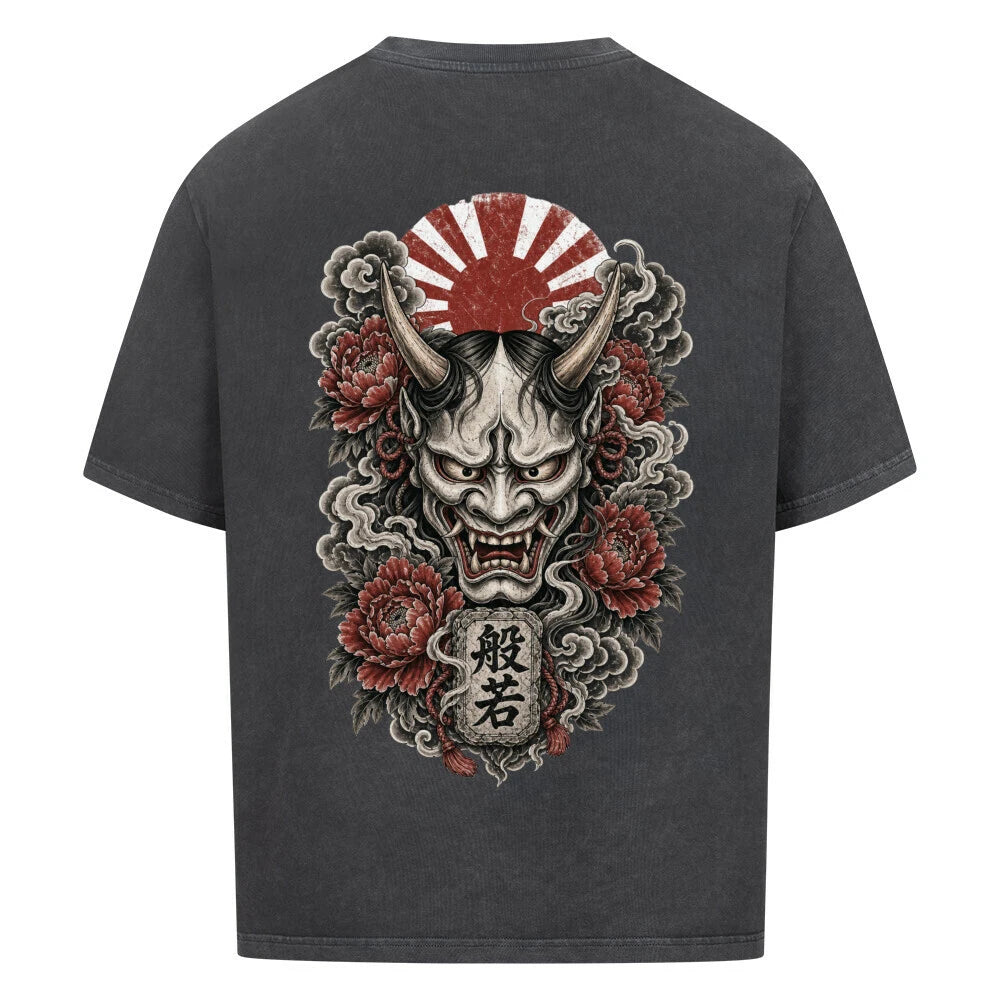 Hannya Maske – VACANCY Oversized Shirt 240gsm | Fridur Tokio Underground