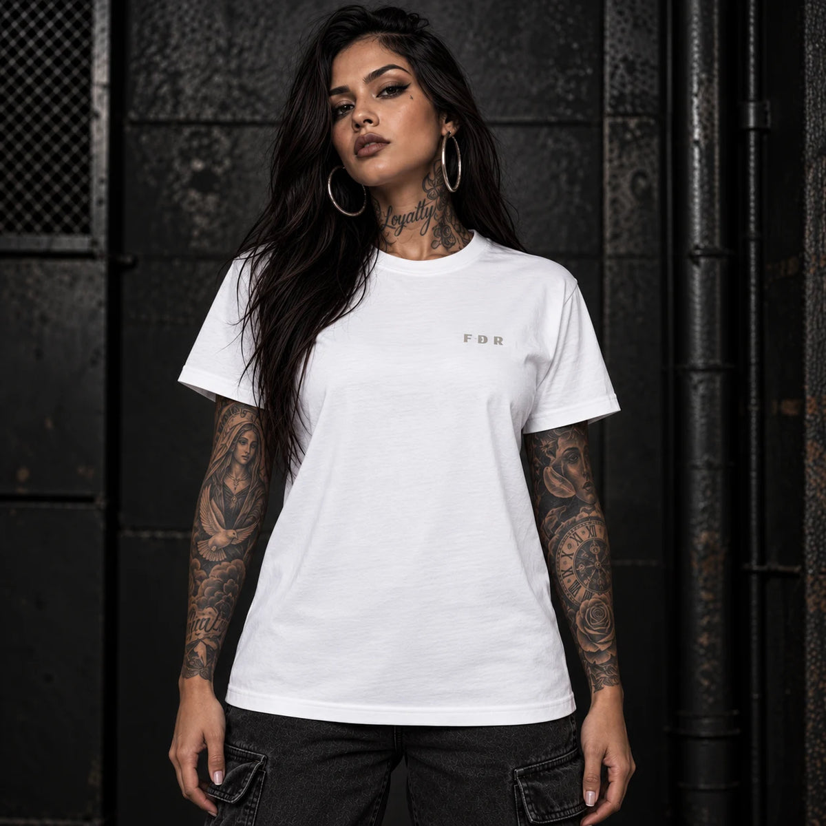 FRIÐUR No Saint No Regrets – Regular Fit T-Shirt