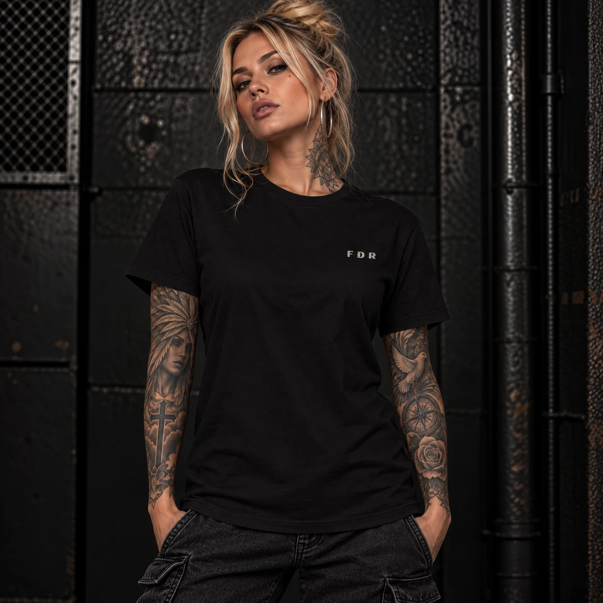 FRIÐUR No Saint No Regrets – Regular Fit T-Shirt