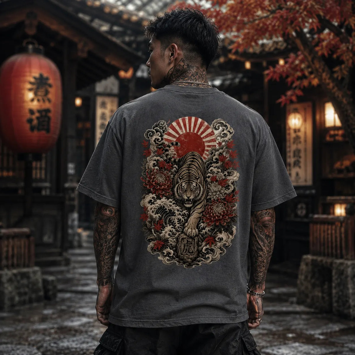 Rising Tiger – VACANCY Oversized Shirt 240gsm | FRIÐUR Japanese Collection