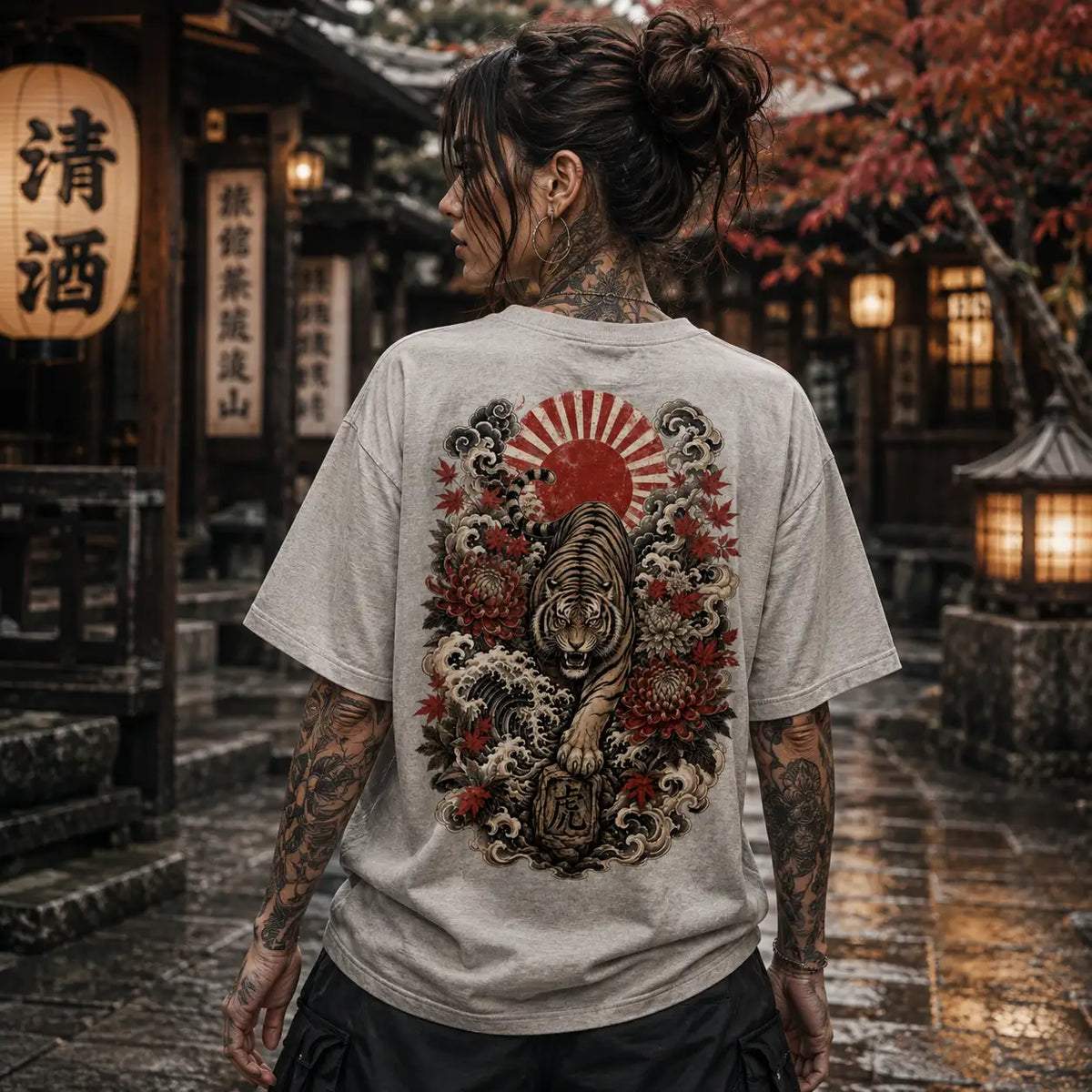 Rising Tiger – VACANCY Oversized Shirt 240gsm | FRIÐUR Japanese Collection