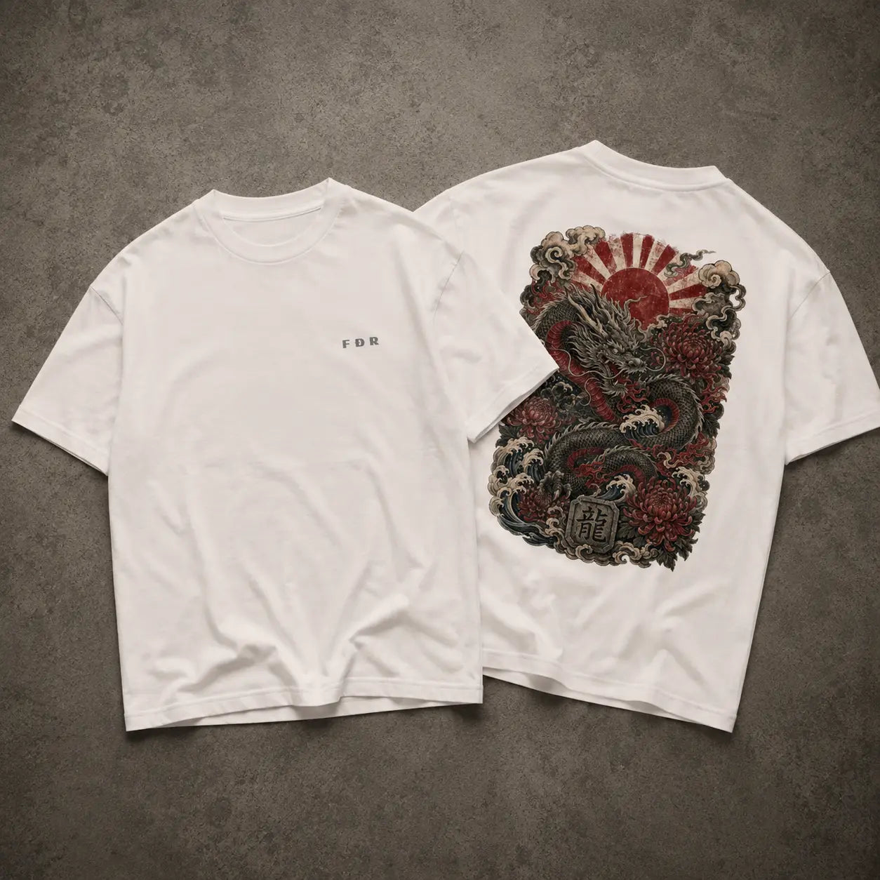 Rising Dragon – VACANCY Oversized Shirt 240gsm | FÐR // TOKYO UNDERGROUND