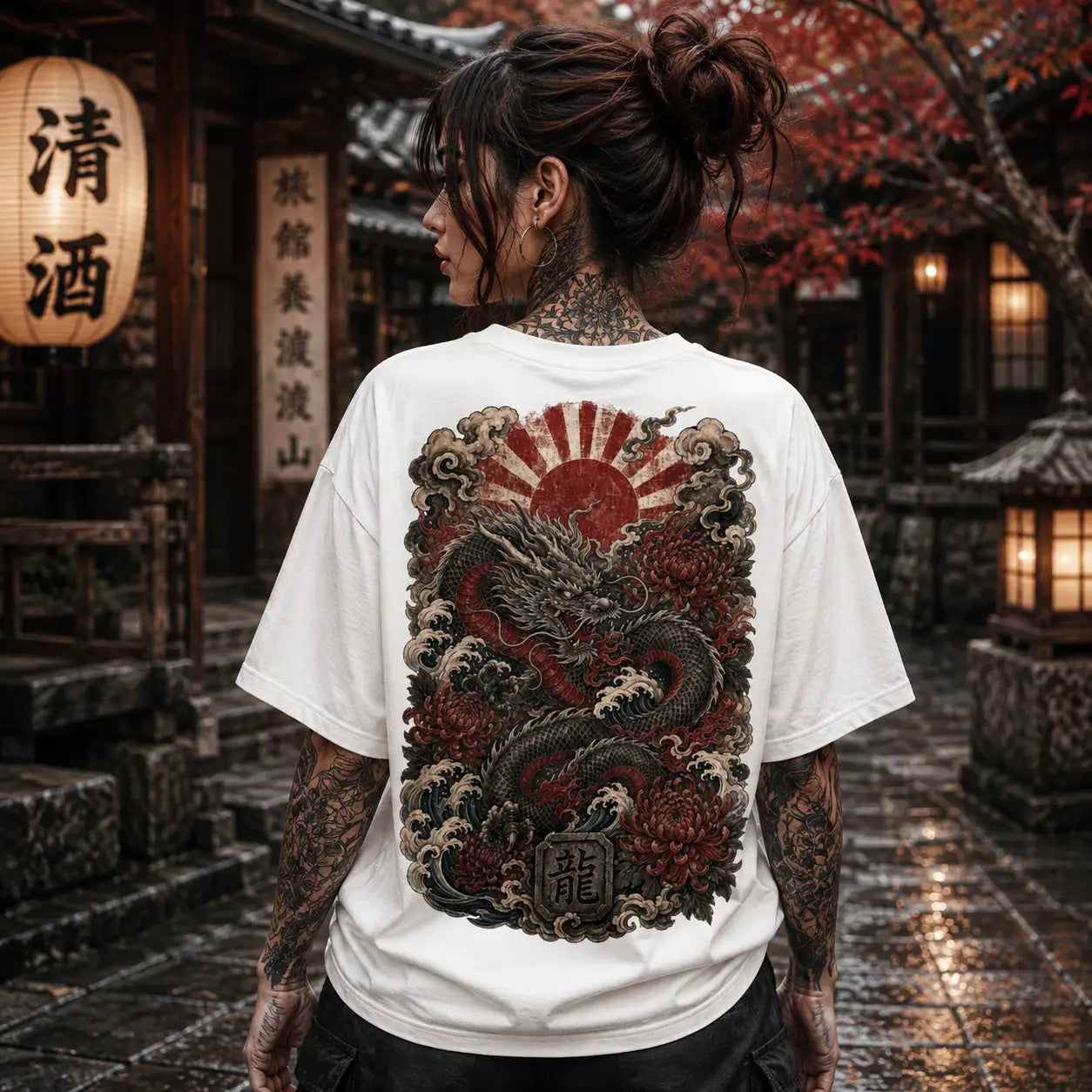 Rising Dragon – VACANCY Oversized Shirt 240gsm | FÐR // TOKYO UNDERGROUND