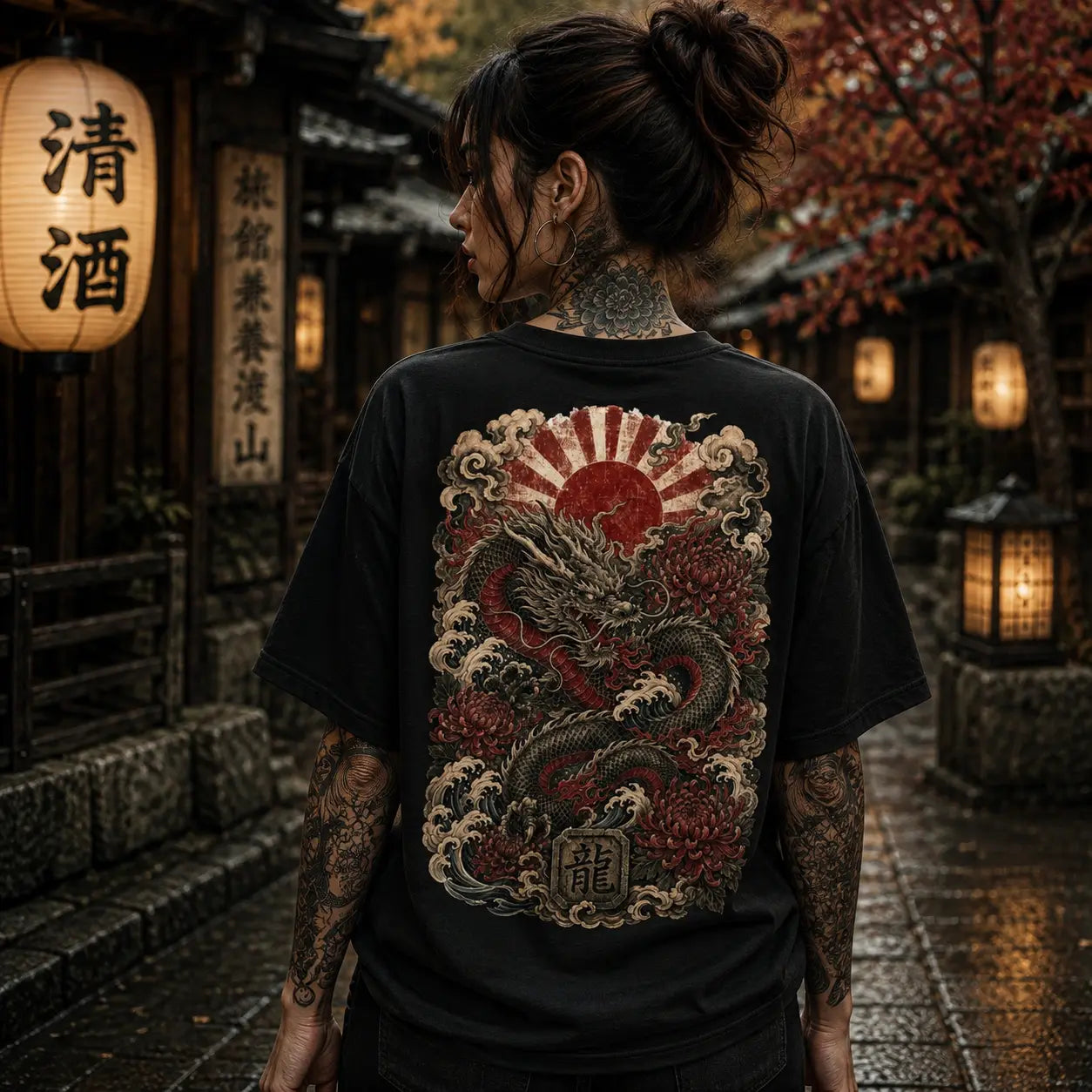 Rising Dragon – VACANCY Oversized Shirt 240gsm | FÐR // TOKYO UNDERGROUND