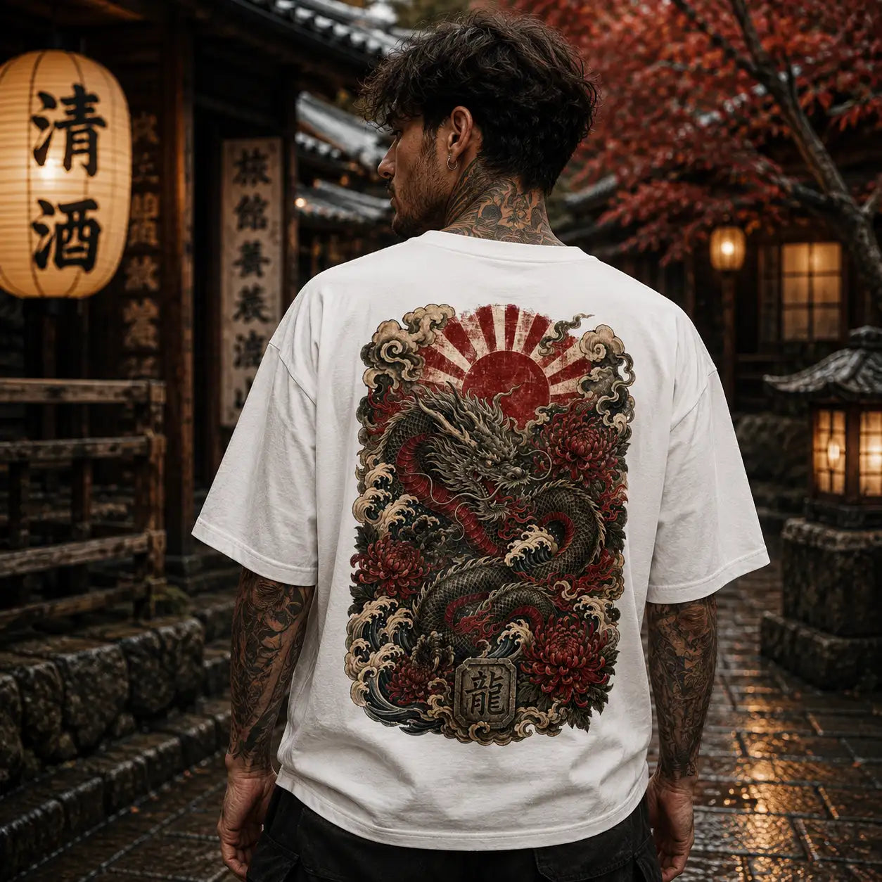 Rising Dragon – VACANCY Oversized Shirt 240gsm | FÐR // TOKYO UNDERGROUND
