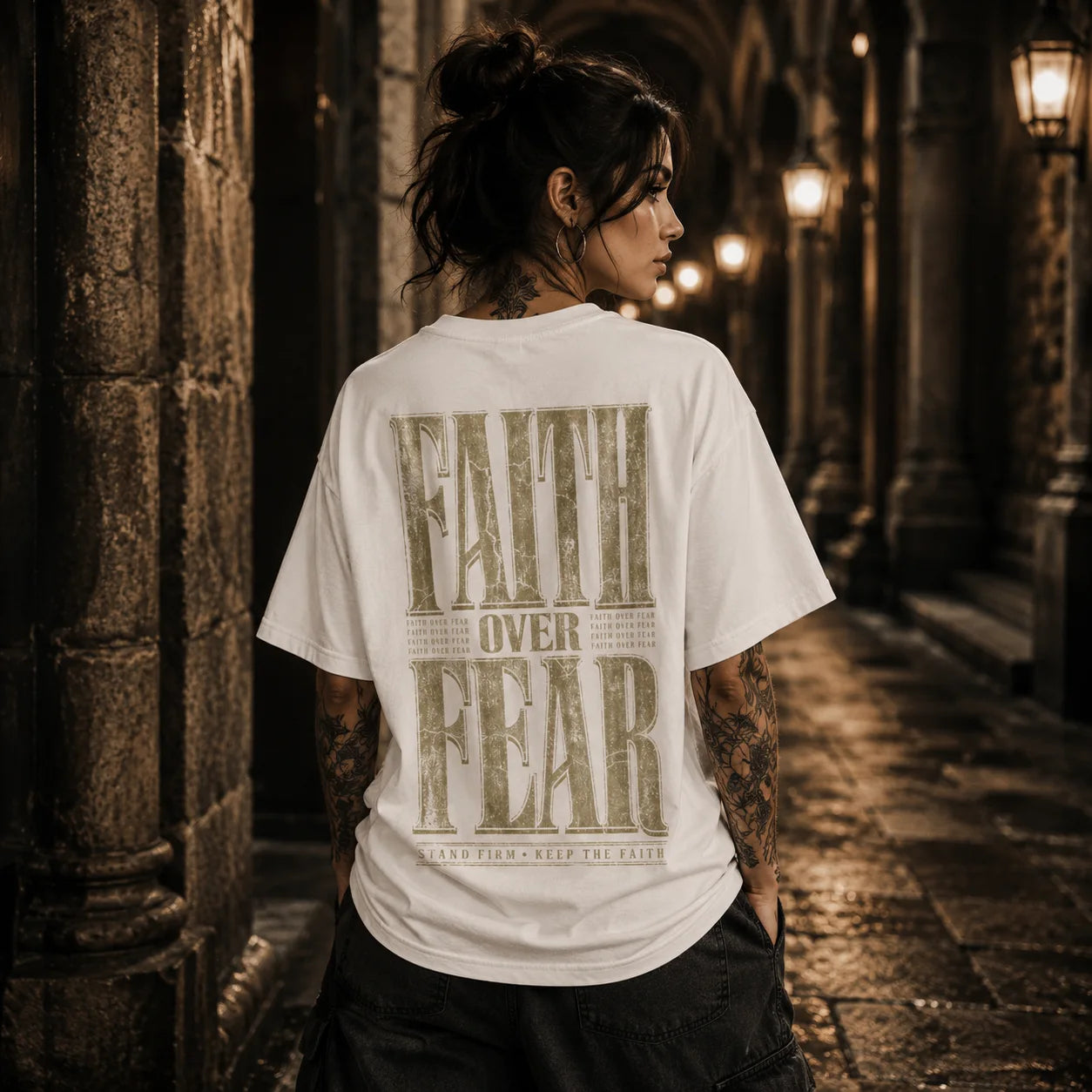 FAITH OVER FEAR – Oversized Shirt