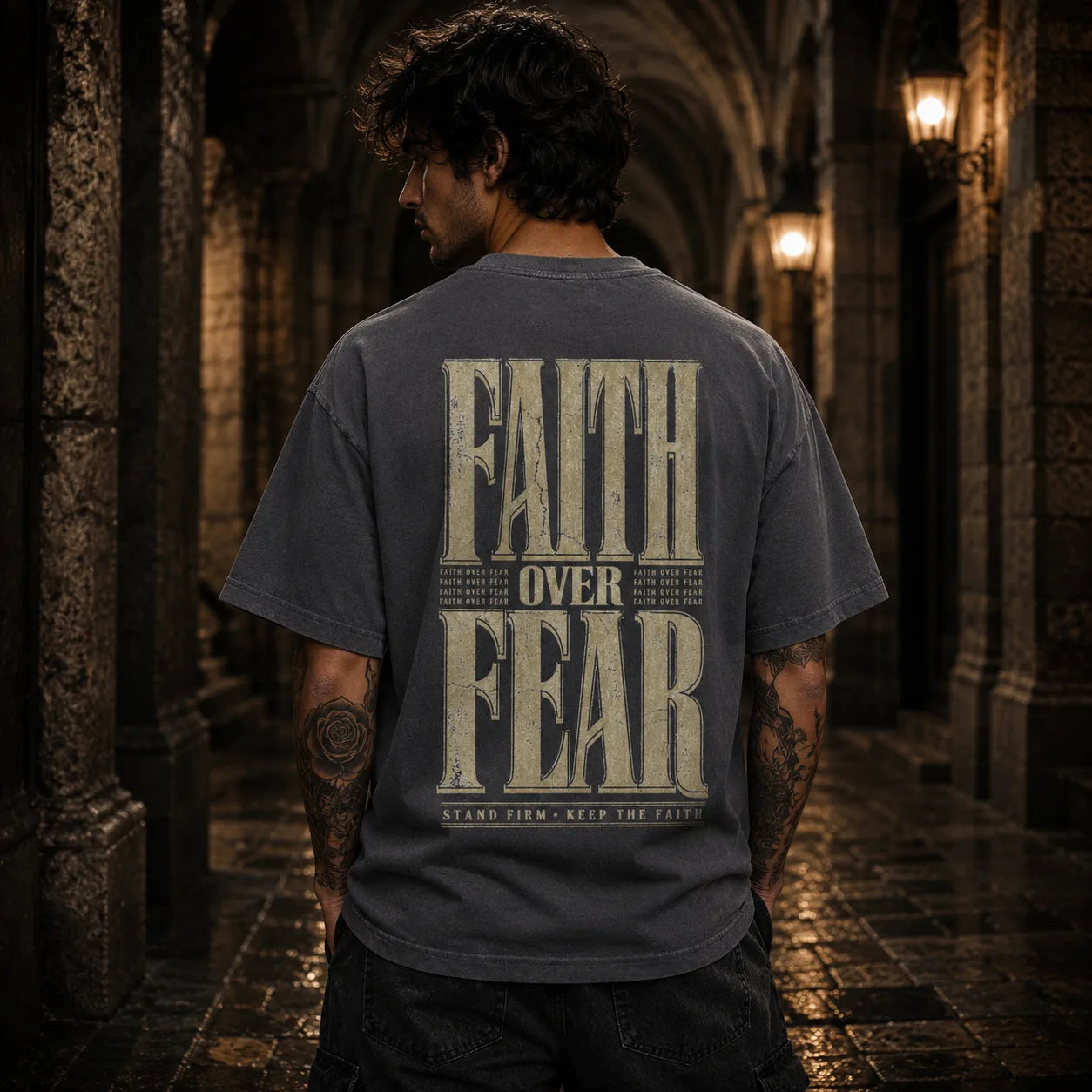 FAITH OVER FEAR – Oversized Shirt