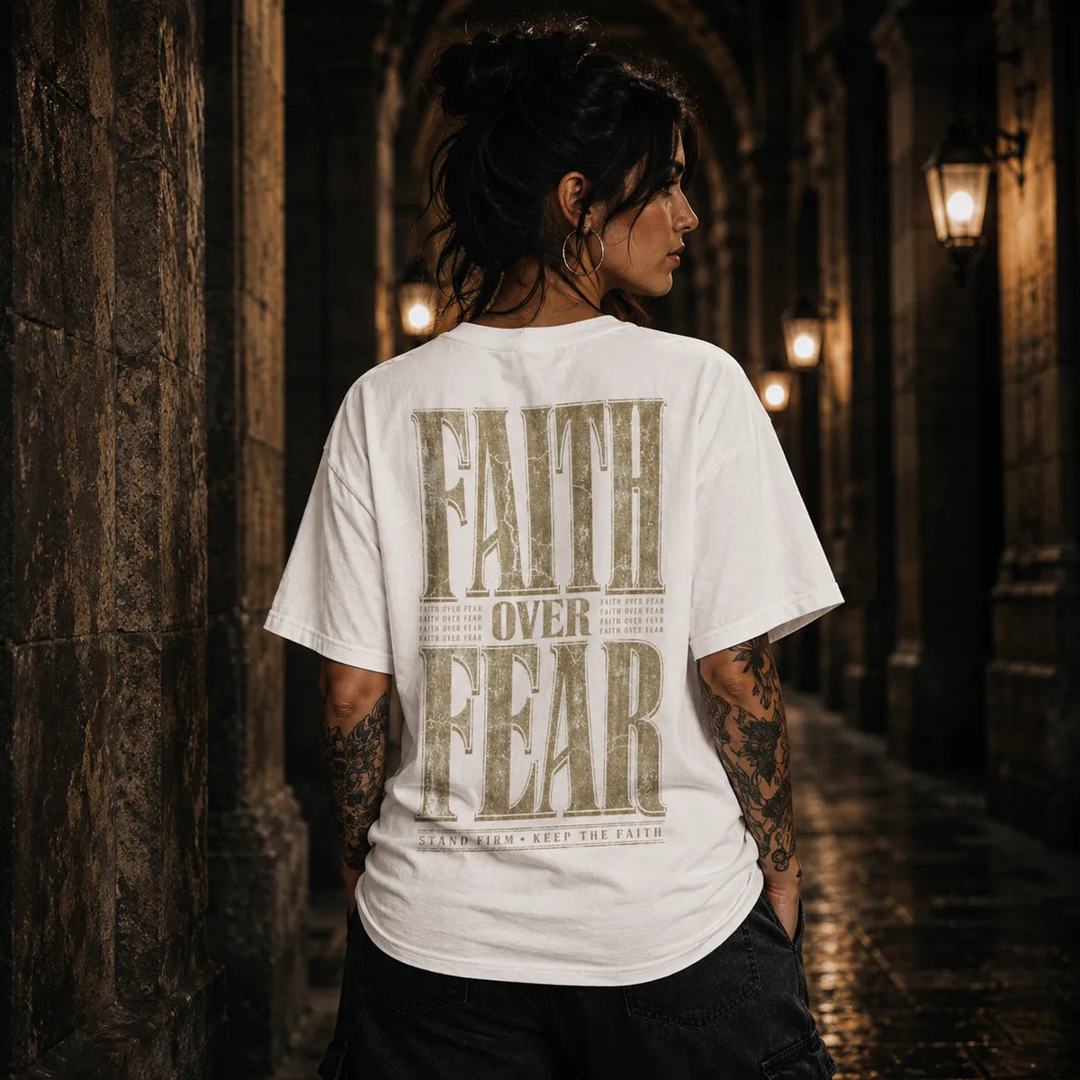 FAITH OVER FEAR – Oversized Shirt