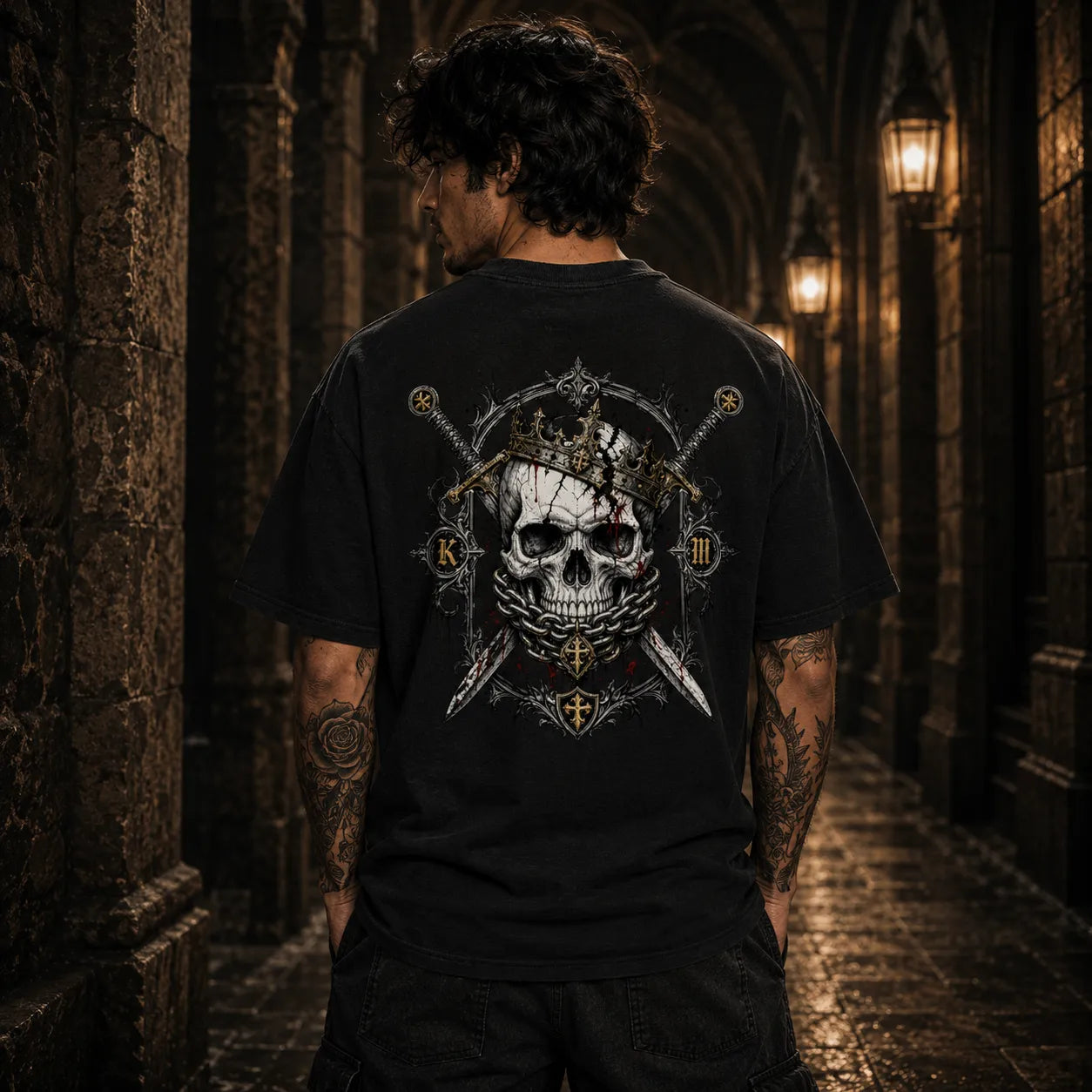 CROWNED IN CHAOS – VACANCY Oversized Shirt 240gsm | FRIÐUR
