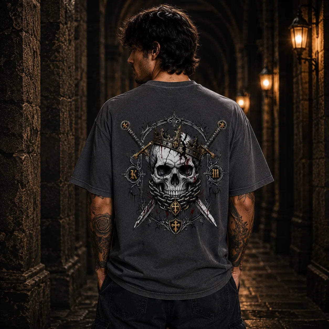 CROWNED IN CHAOS – VACANCY Oversized Shirt 240gsm | FRIÐUR