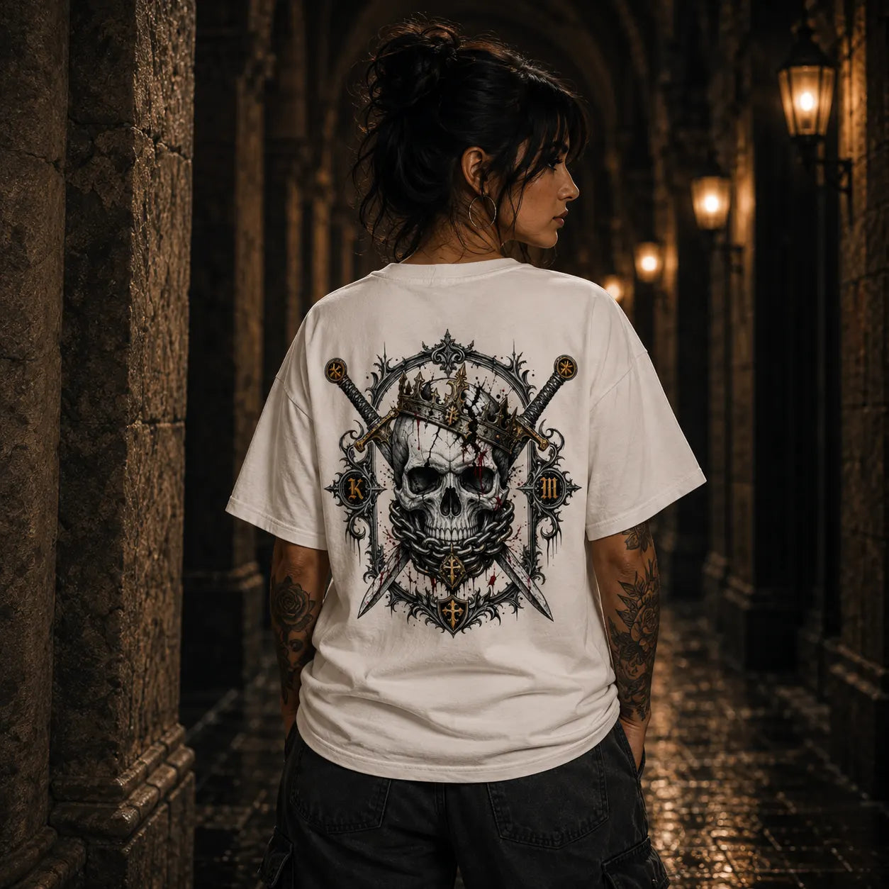 CROWNED IN CHAOS – VACANCY Oversized Shirt 240gsm | FRIÐUR