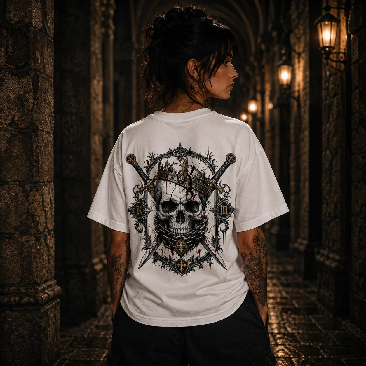 CROWNED IN CHAOS – VACANCY Oversized Shirt 240gsm | FRIÐUR