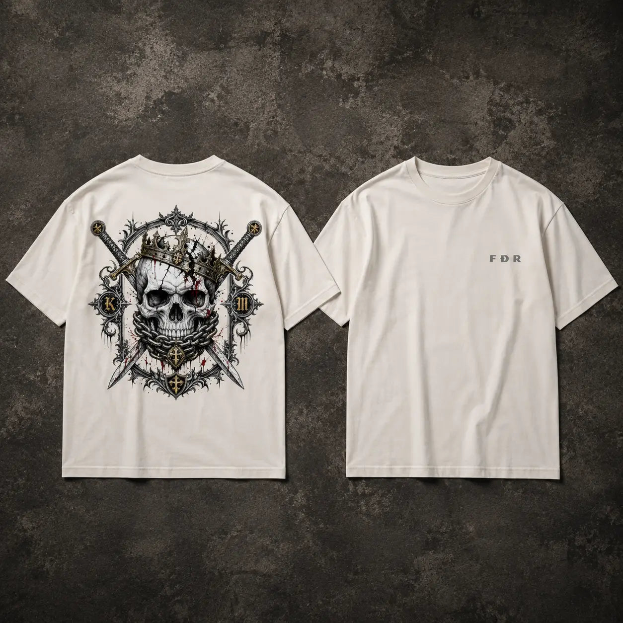 CROWNED IN CHAOS – VACANCY Oversized Shirt 240gsm | FRIÐUR