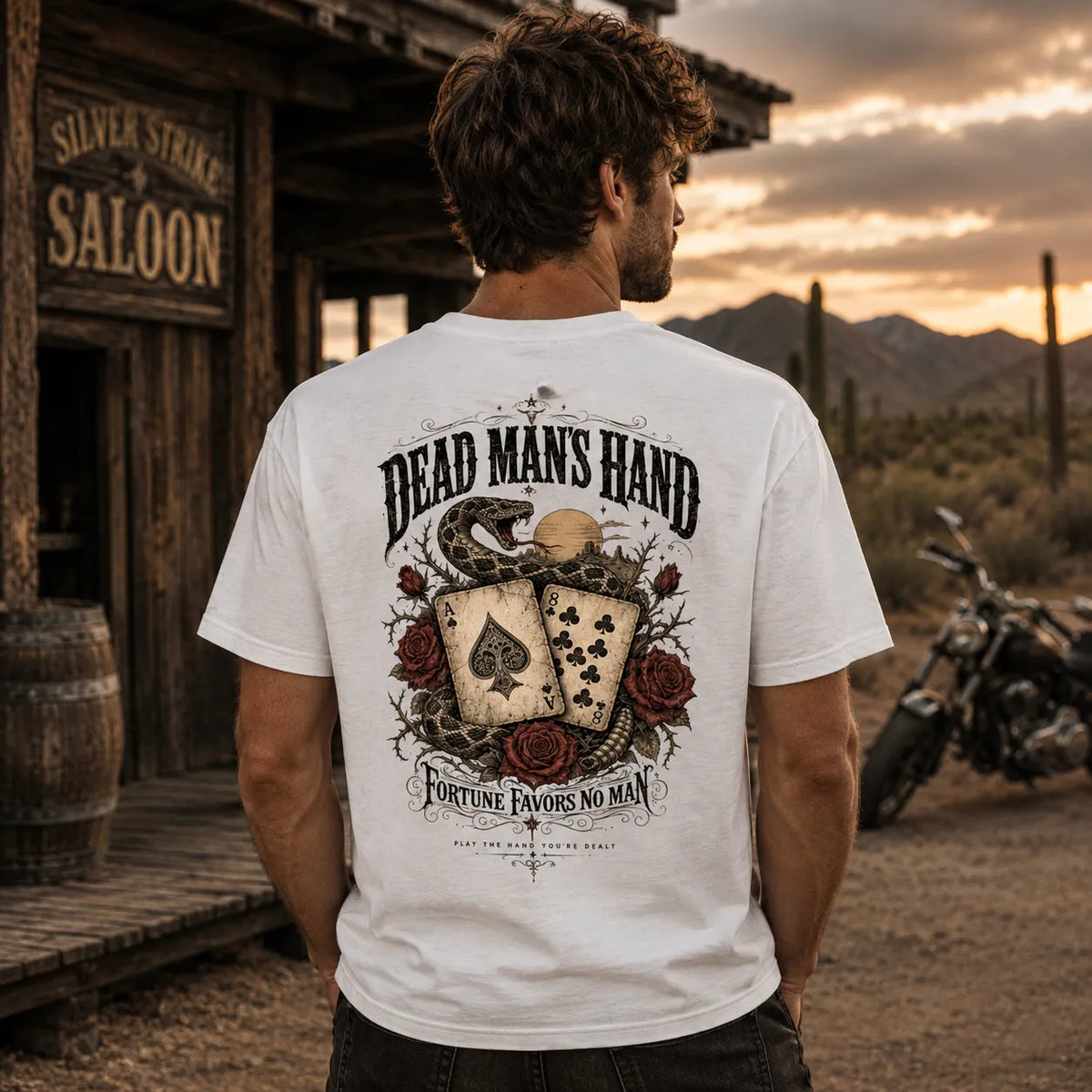 DEAD MAN'S HAND – Premium T-Shirt  FÐR