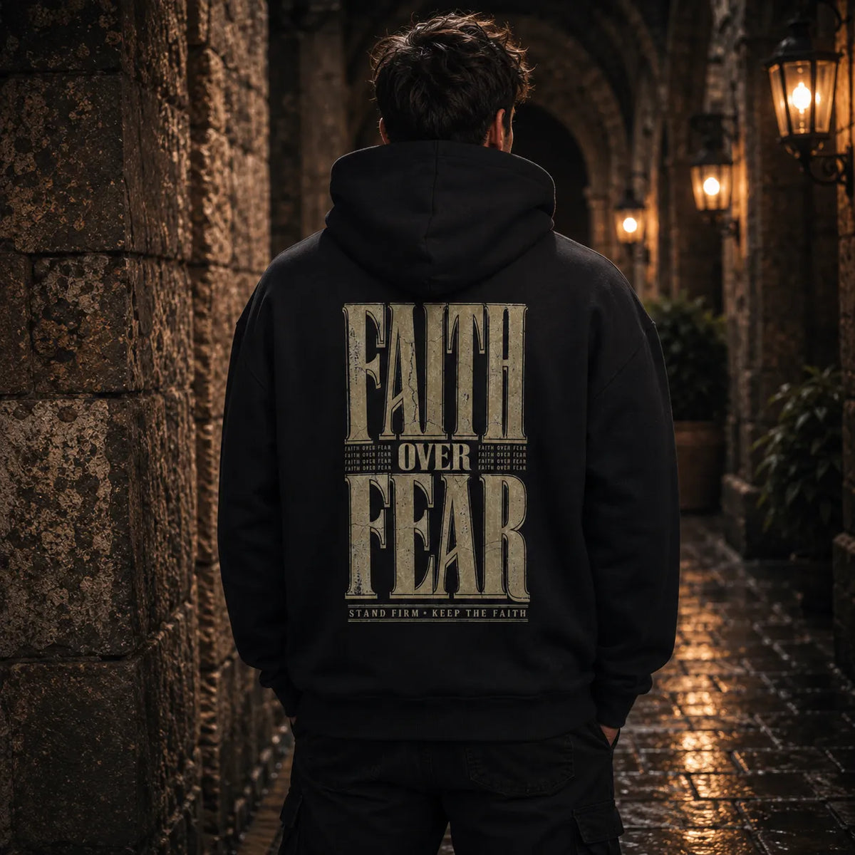 FAITH OVER FEAR –  Oversized Hoodie