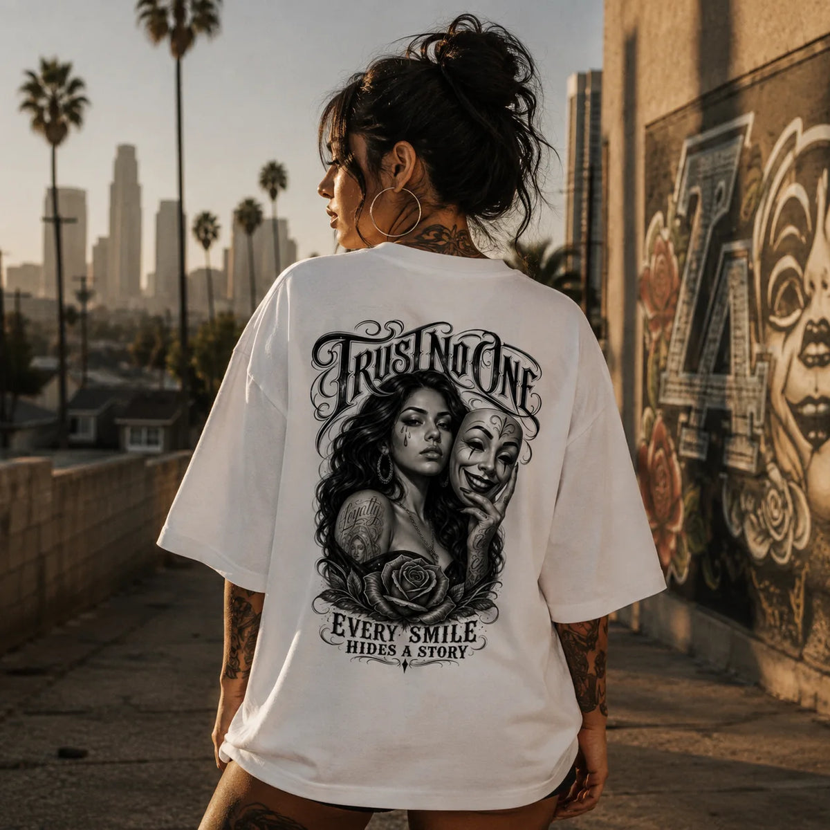 TRUST NO ONE –  Oversized Shirt  FÐR