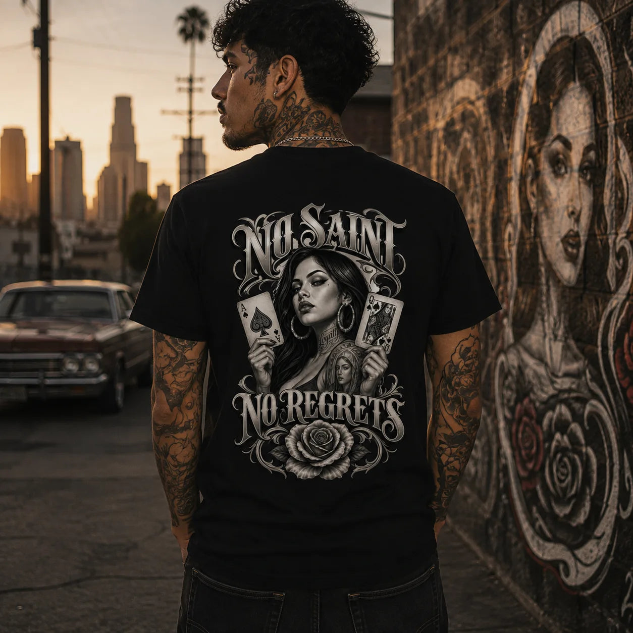 NO SAINT, NO REGRETS –  T-Shirt  FÐR