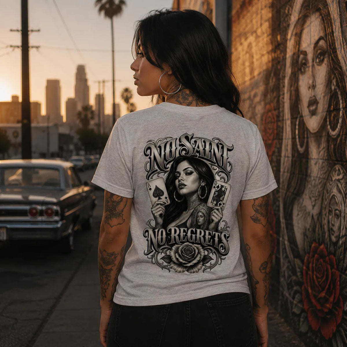 NO SAINT, NO REGRETS –  T-Shirt  FÐR