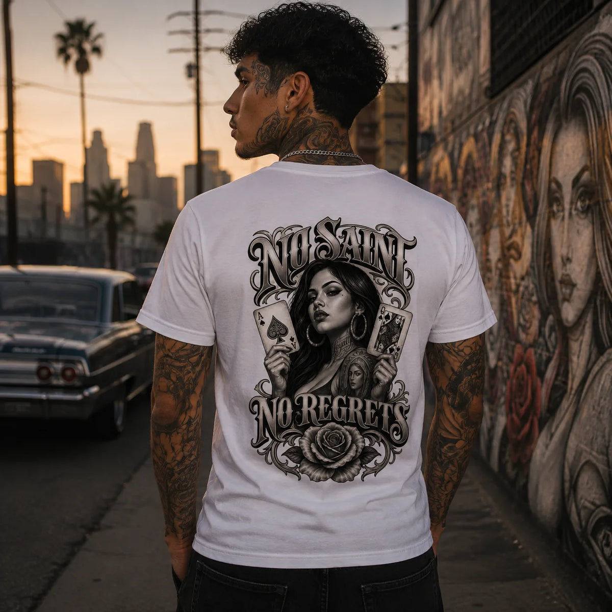 NO SAINT, NO REGRETS –  T-Shirt  FÐR