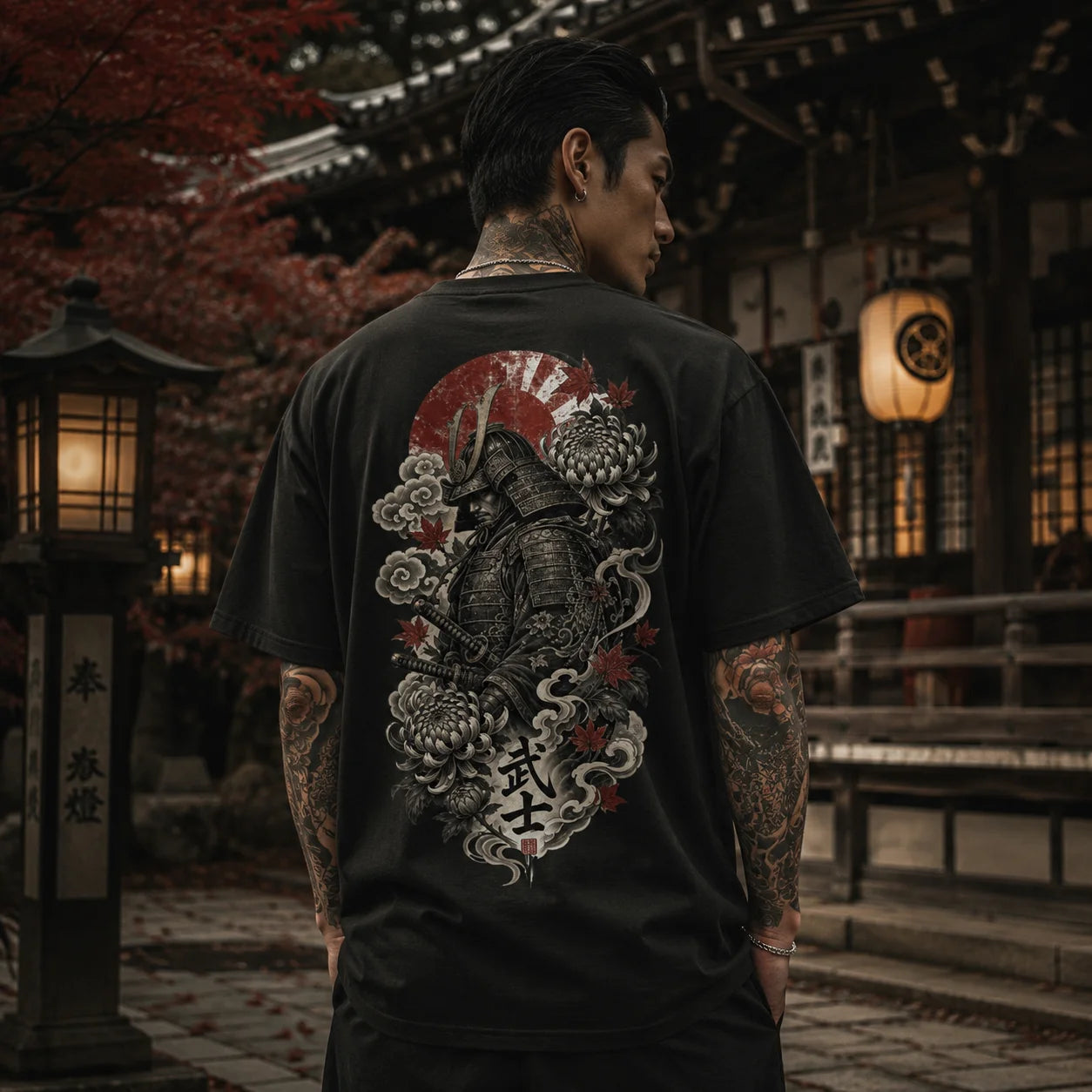 Samurai Tattoo – VACANCY Oversized Shirt 240gsm | Fridur Tokio Underground