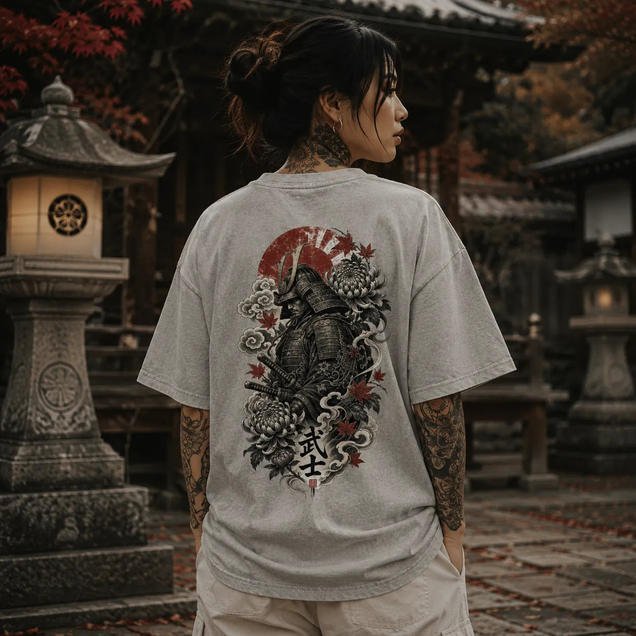 Samurai Tattoo – VACANCY Oversized Shirt 240gsm | Fridur Tokio Underground