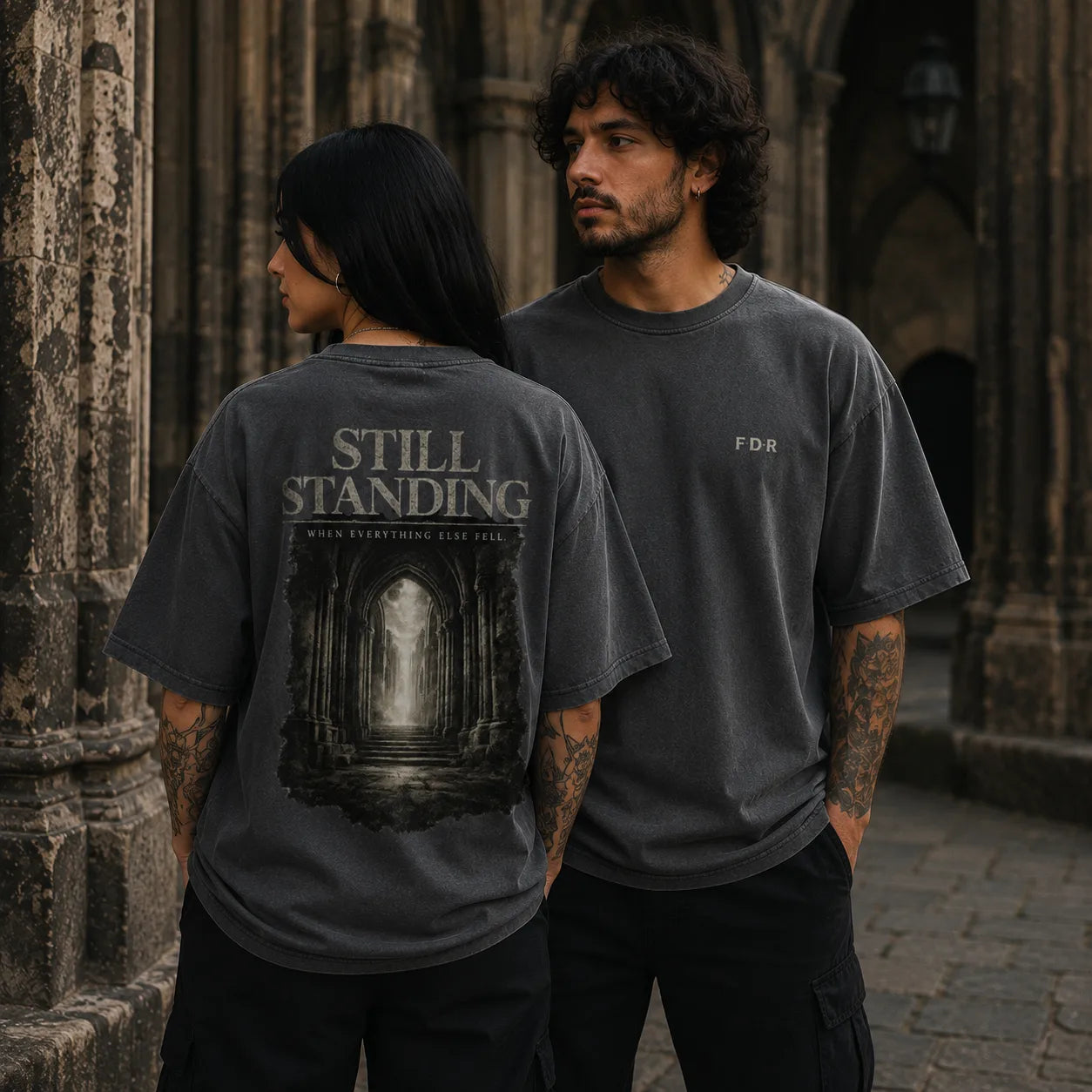 Still Standing Oversized Shirt – FRIÐUR