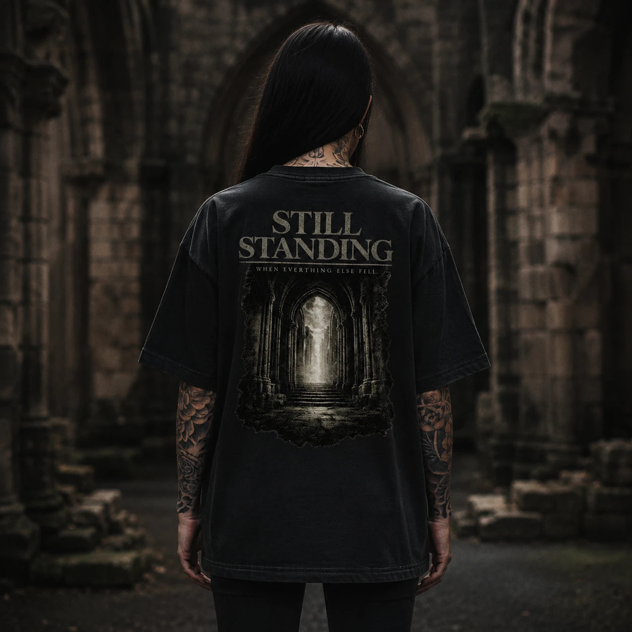 Still Standing Organic Oversized Shirt – FRIÐUR