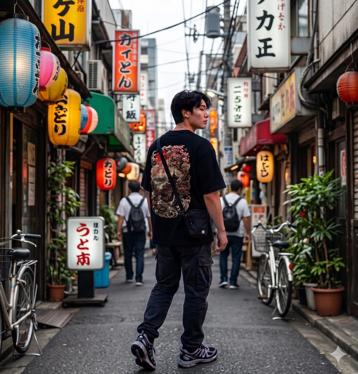 FÐR Oversized Shirt – Heavyweight Sakura Pagoda TOKYO UNDERGROUND