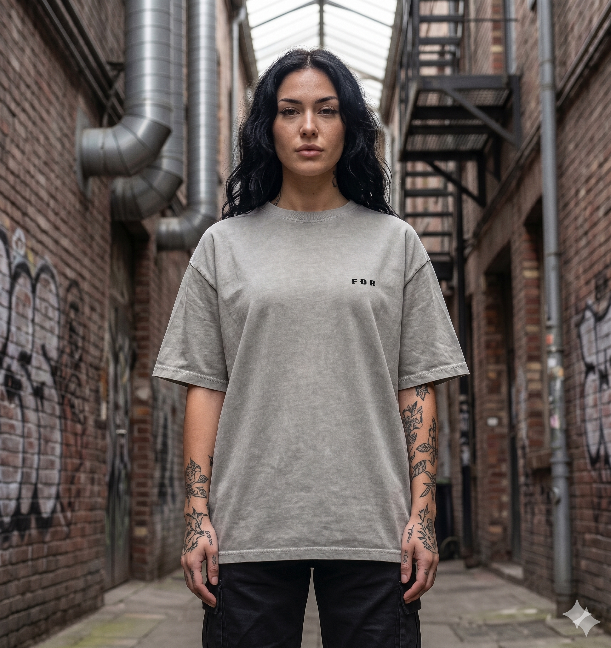 FDR Oversized Shirt – Heavyweight Snake Skull VACANCY